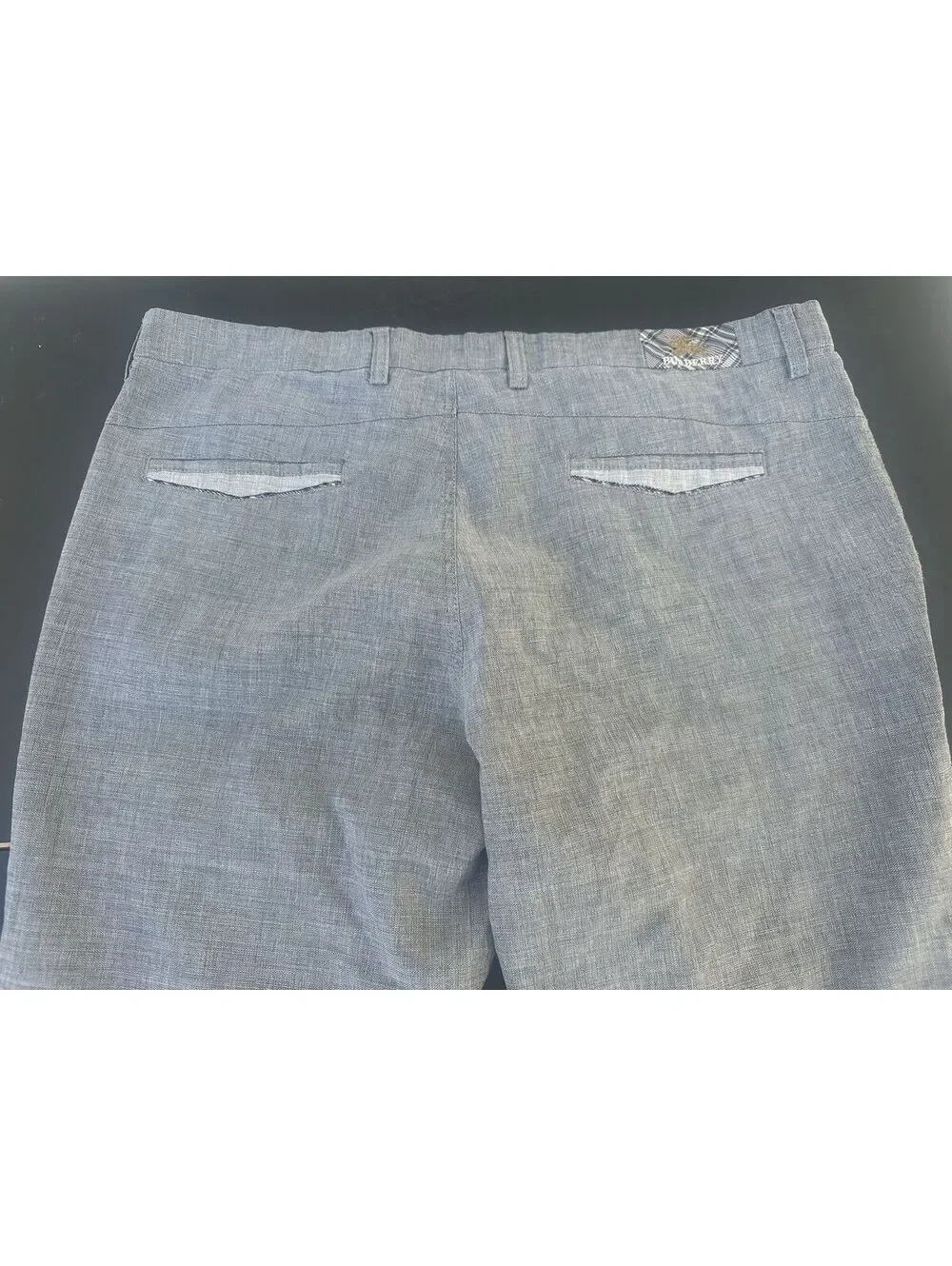 Burberry Prorsum Gray Linen Blend Pants 40